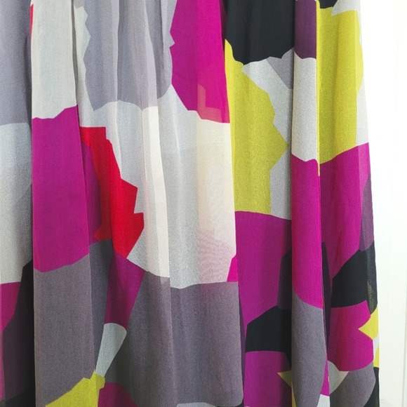 French Connection Silk Colorblock Cocktail Mini Dress Size 2 - Picture 3 of 11